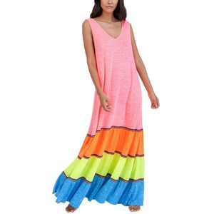 Pitusa Womens  Rainbow Tank Maxi Dress